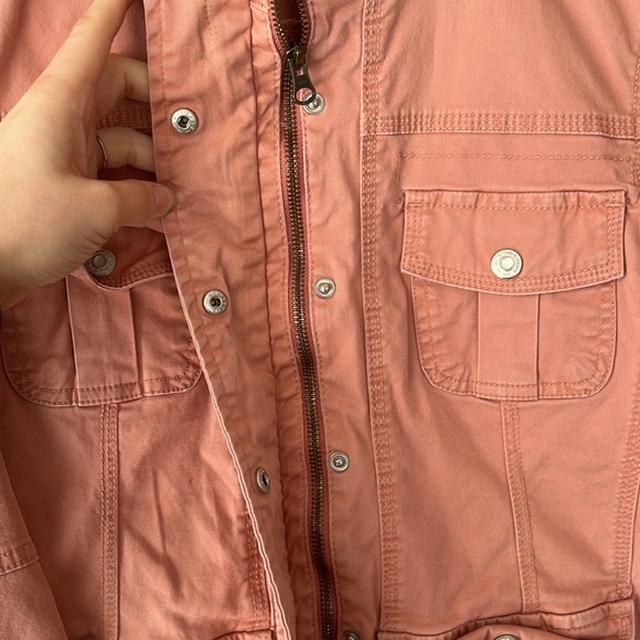 Kensie pinks bomber cargo jacket - Picture 4 of 5